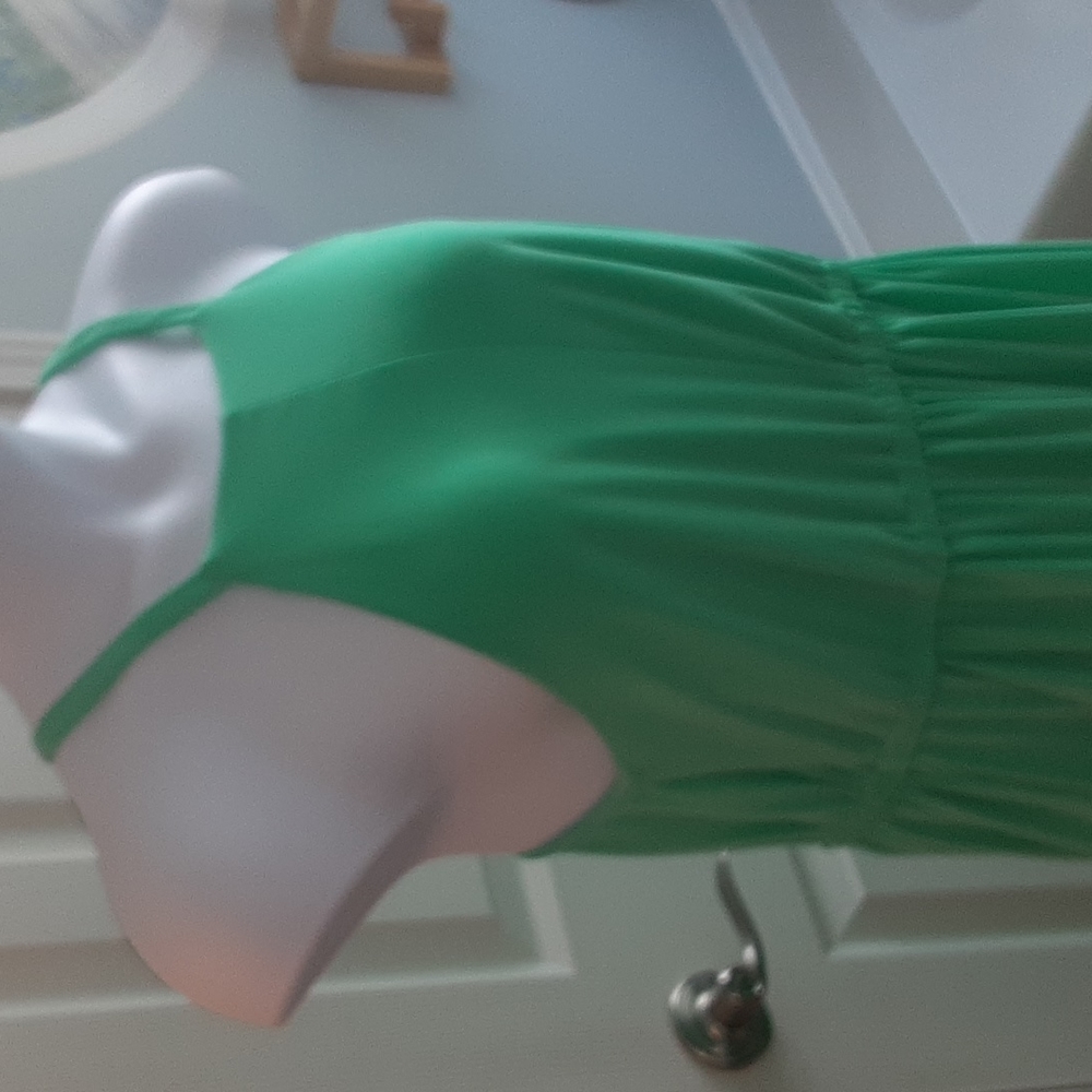 Torrid Turquoise Crepe High Neck Skater Dress Sz 2/2X with pockets!